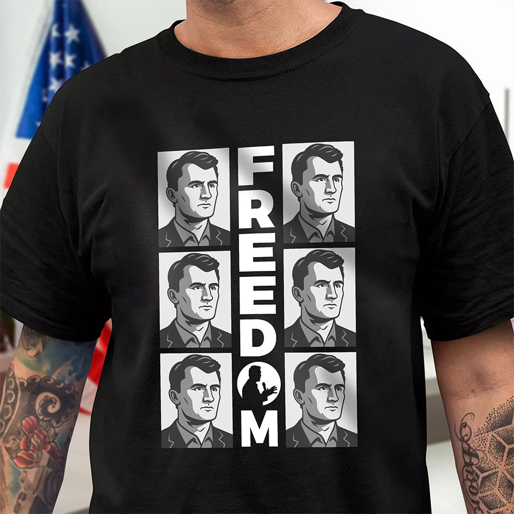 Charlie Kirk Freedom Dark Shirt Gift for Patriots