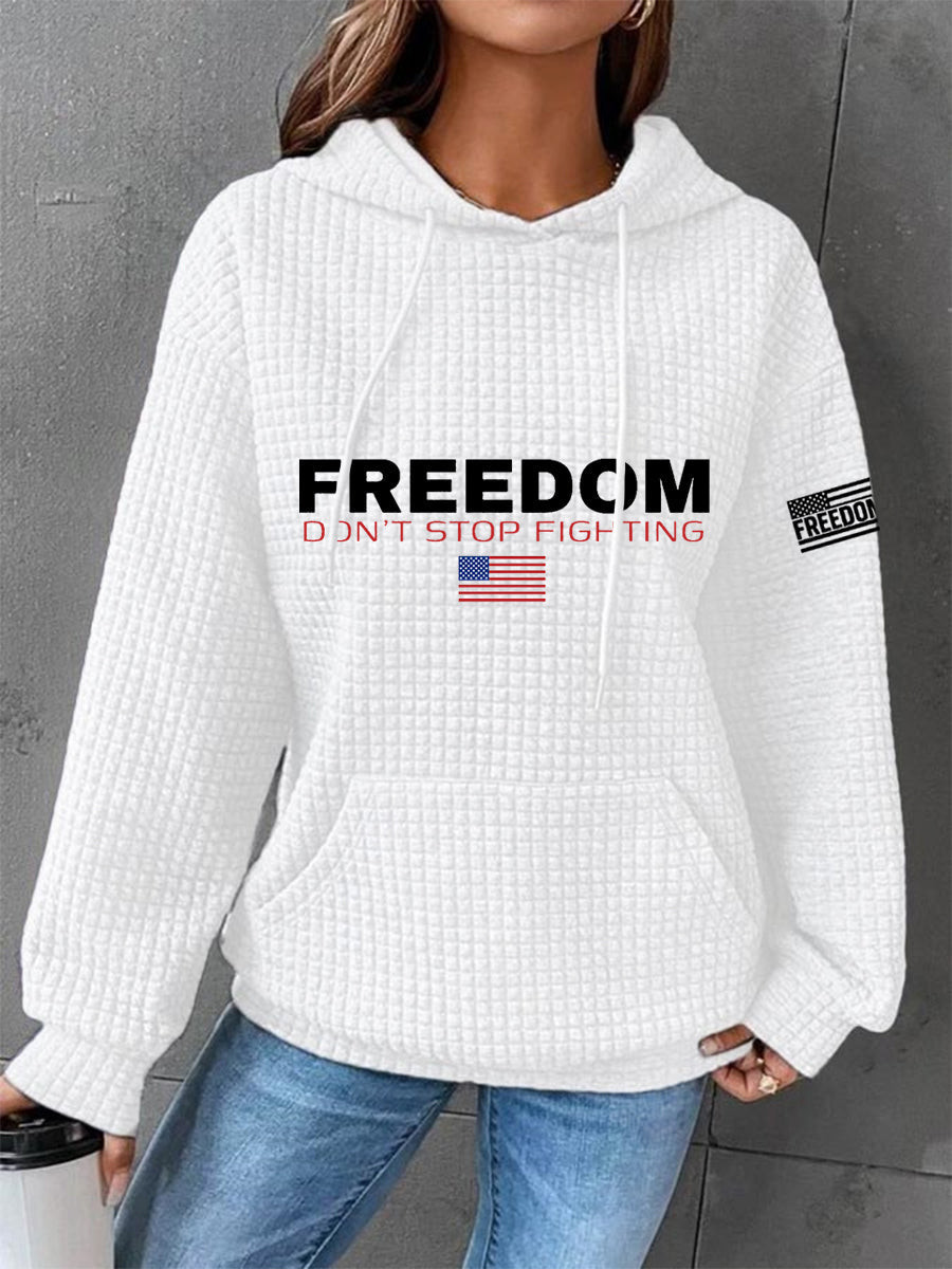 Charlie Kirk Freedom Don't Stop Fighting Hoodie RIP Charlie Kirk Gifts