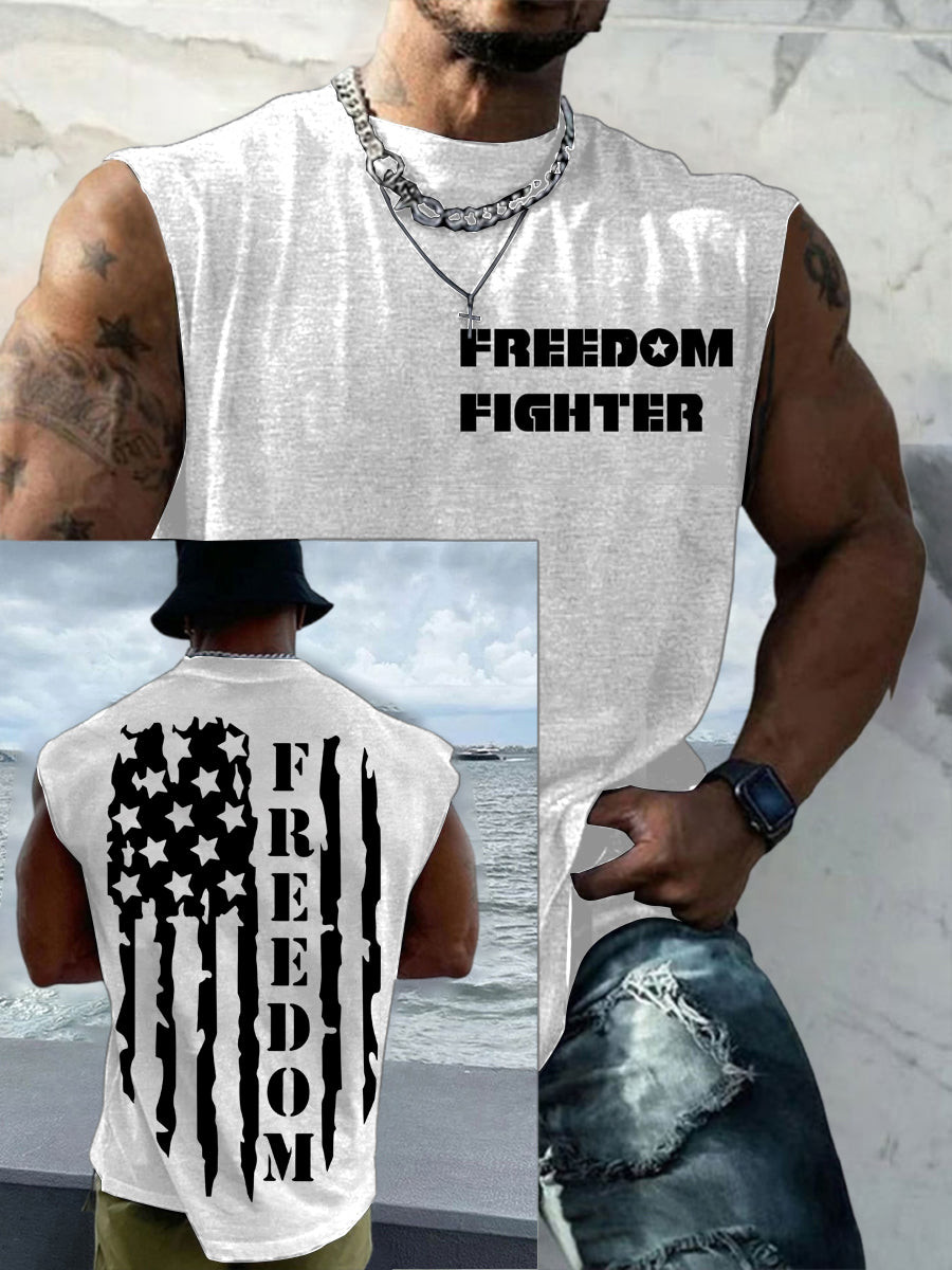 Charlie Kirk Freedom Fighter Tank Top Make America Charlie Kirk MAGA Support Gifts