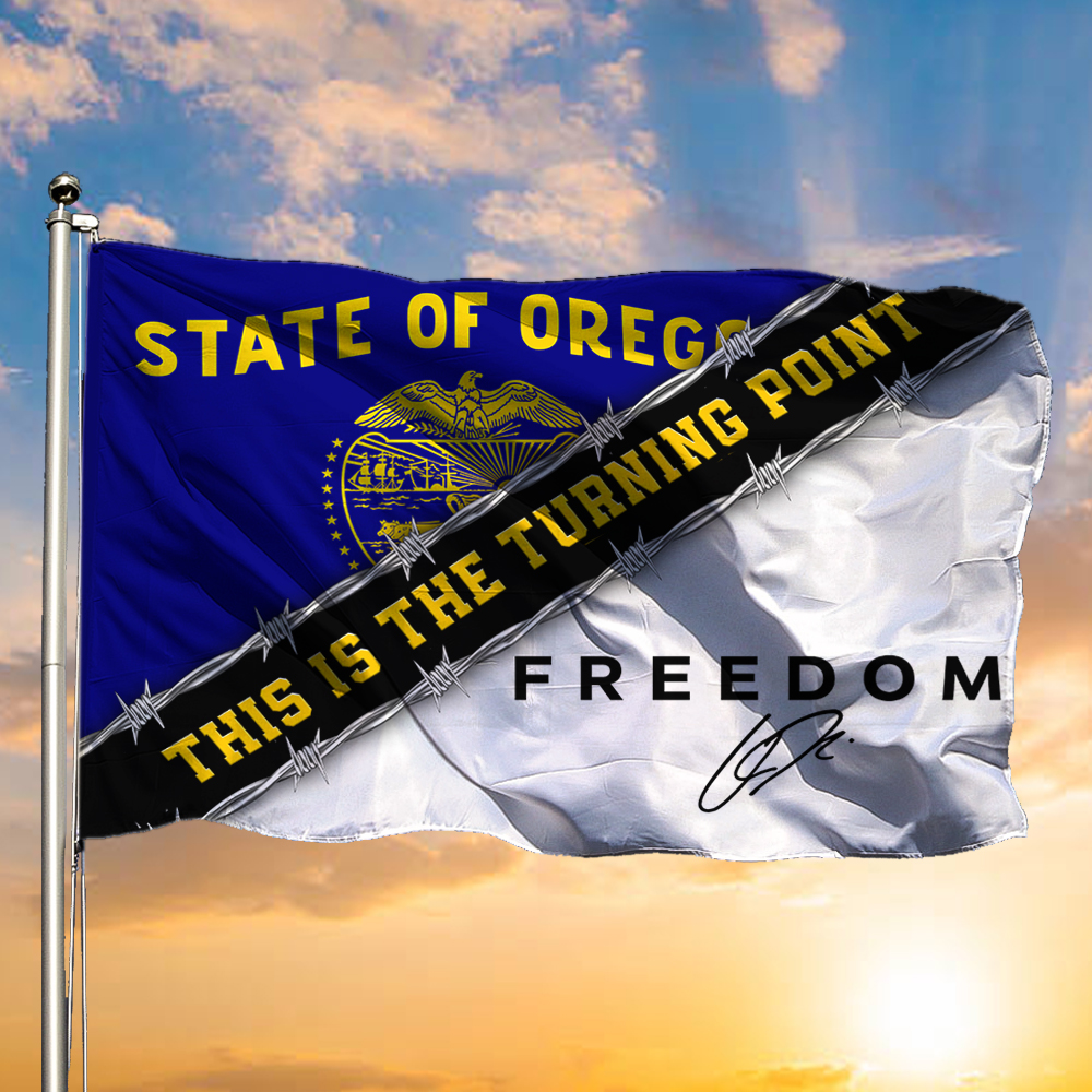 Charlie Kirk Freedom Flag Beaver Freedom This Is The Turning Point USA Signed Flag Gift Ideas