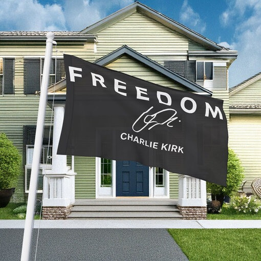 Charlie Kirk Freedom Flag Charlie Kirk Signature Memorial Gifts For Supporters