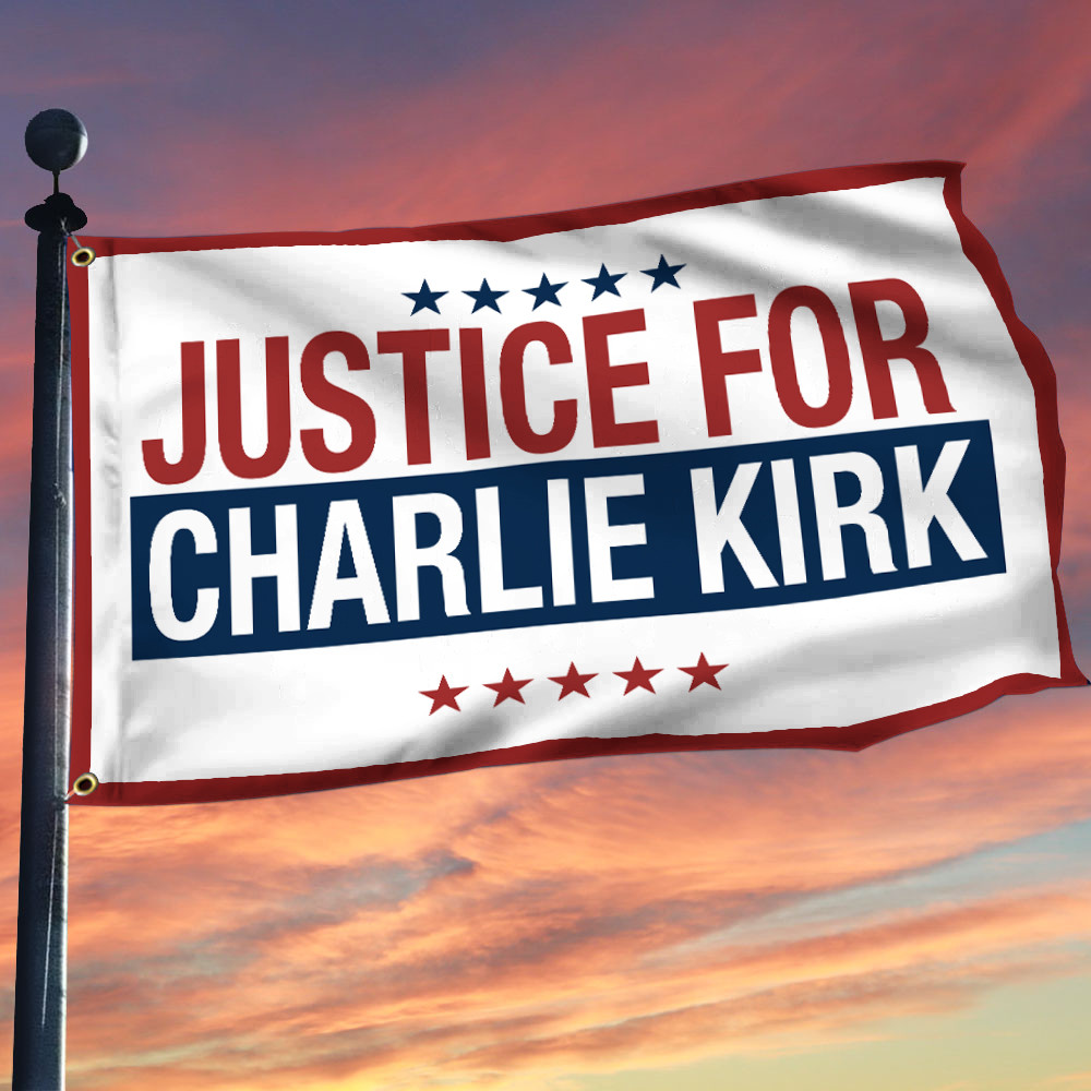 Charlie Kirk Freedom Flag Justice For Charlie Kirk Merch Proud Gift For Outdoor Decor
