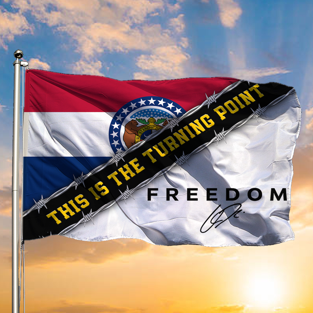 Charlie Kirk Freedom Flag This Is The Turning Point Show Me Freedom Flag For Outside Decor