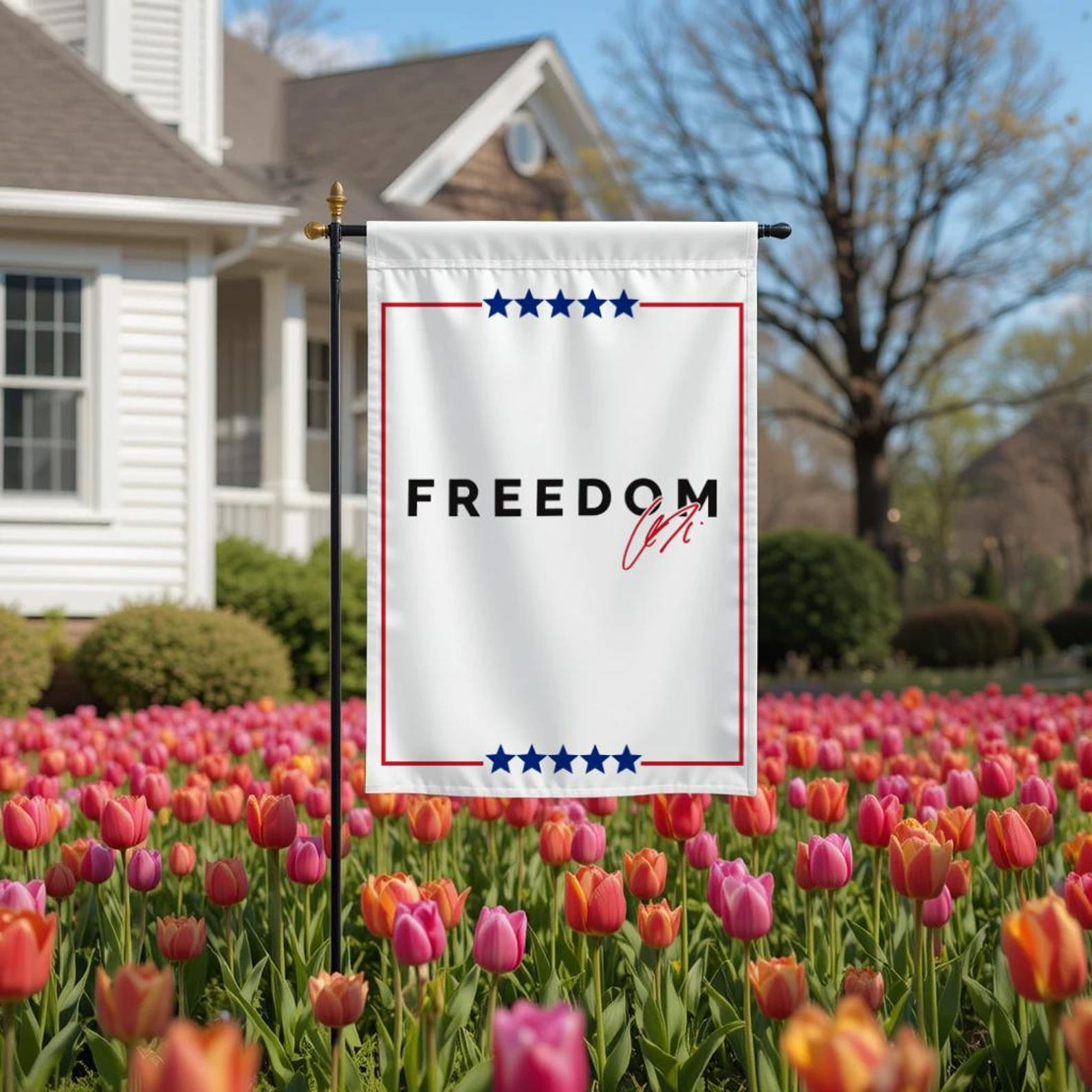 Charlie Kirk Freedom Garden Flag Patriotic Garden Flag