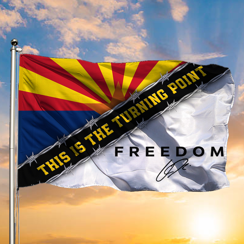 Charlie Kirk Freedom Garden Flag Turning Point USA Canyon Freedom Signed Flag For Patriots