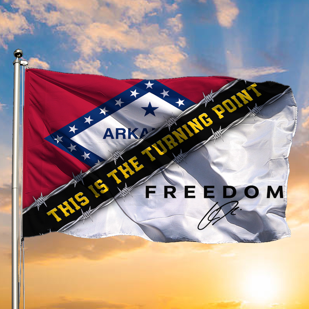 Charlie Kirk Freedom Garden Flag Turning Point USA Natural Freedom Signed Merch Flag_