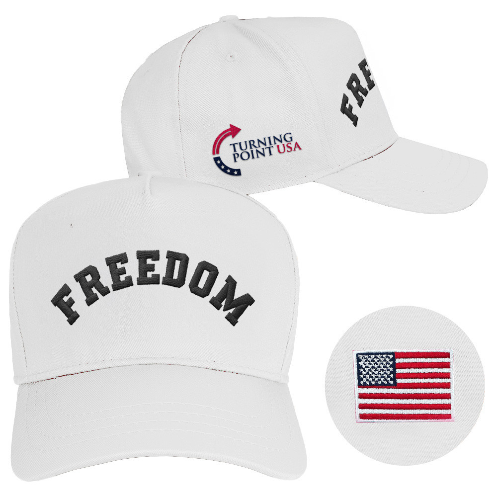 Charlie Kirk Freedom Hat Embroidered Charlie Kirk Hat Turning Point USA Store TPUSA Merch Gifts