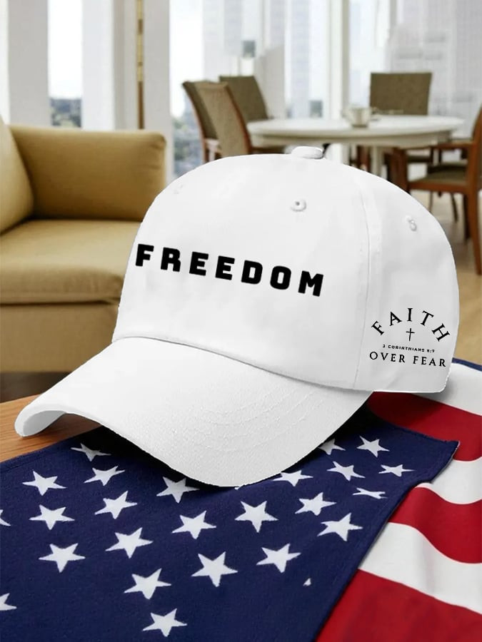 Charlie Kirk Freedom Hat Freedom Over Fear Baseball Cap Gifts Ideas