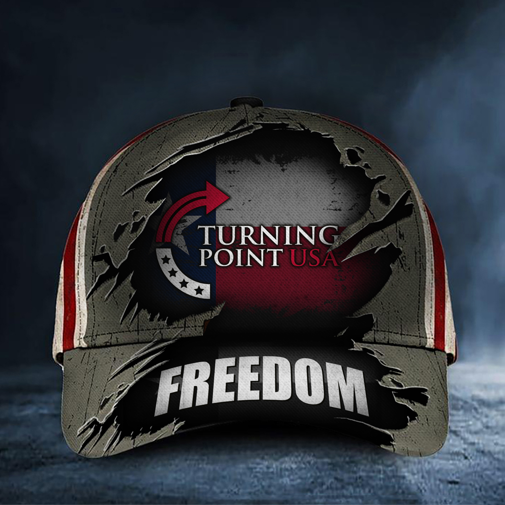 Charlie Kirk Freedom Hat Lone Star Freedom Turning Point USA Baseball Cap Presents