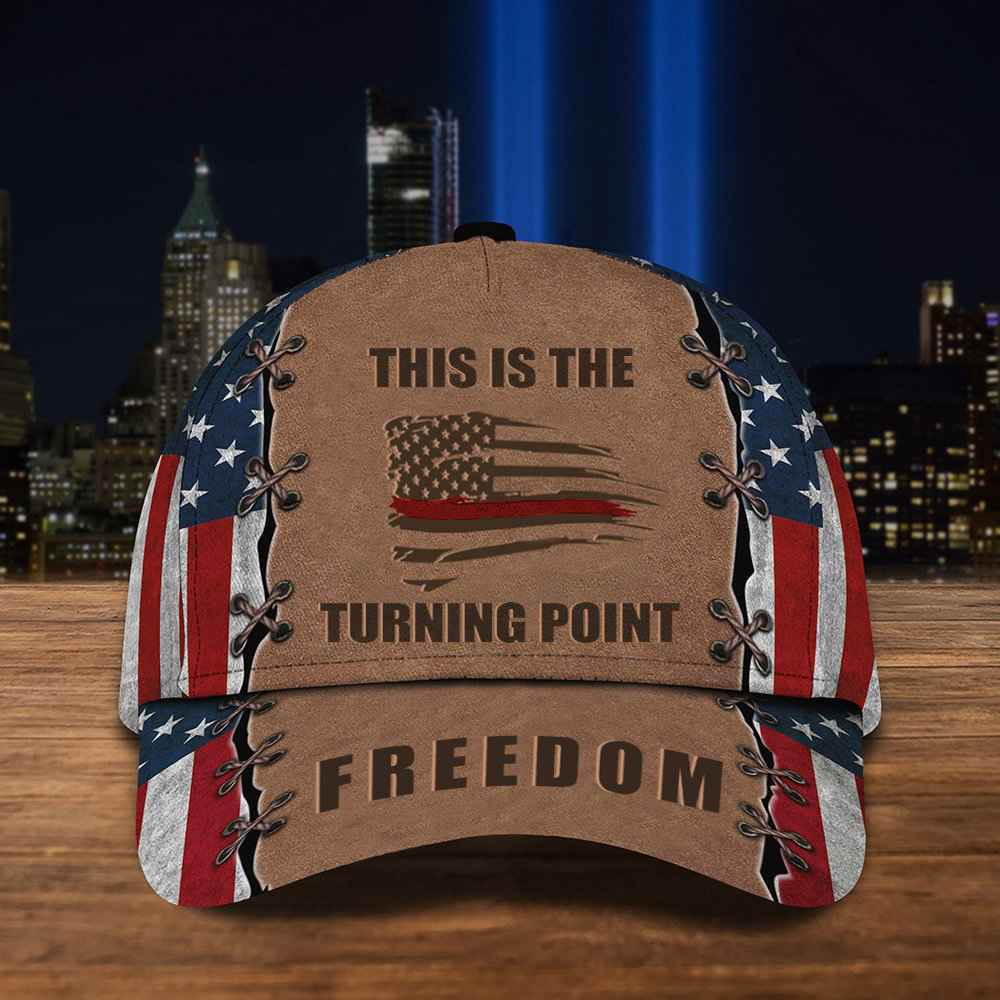 Charlie Kirk Freedom Hat This Is The Turning Point Red Line Charlie Kirk Memorial Gifts