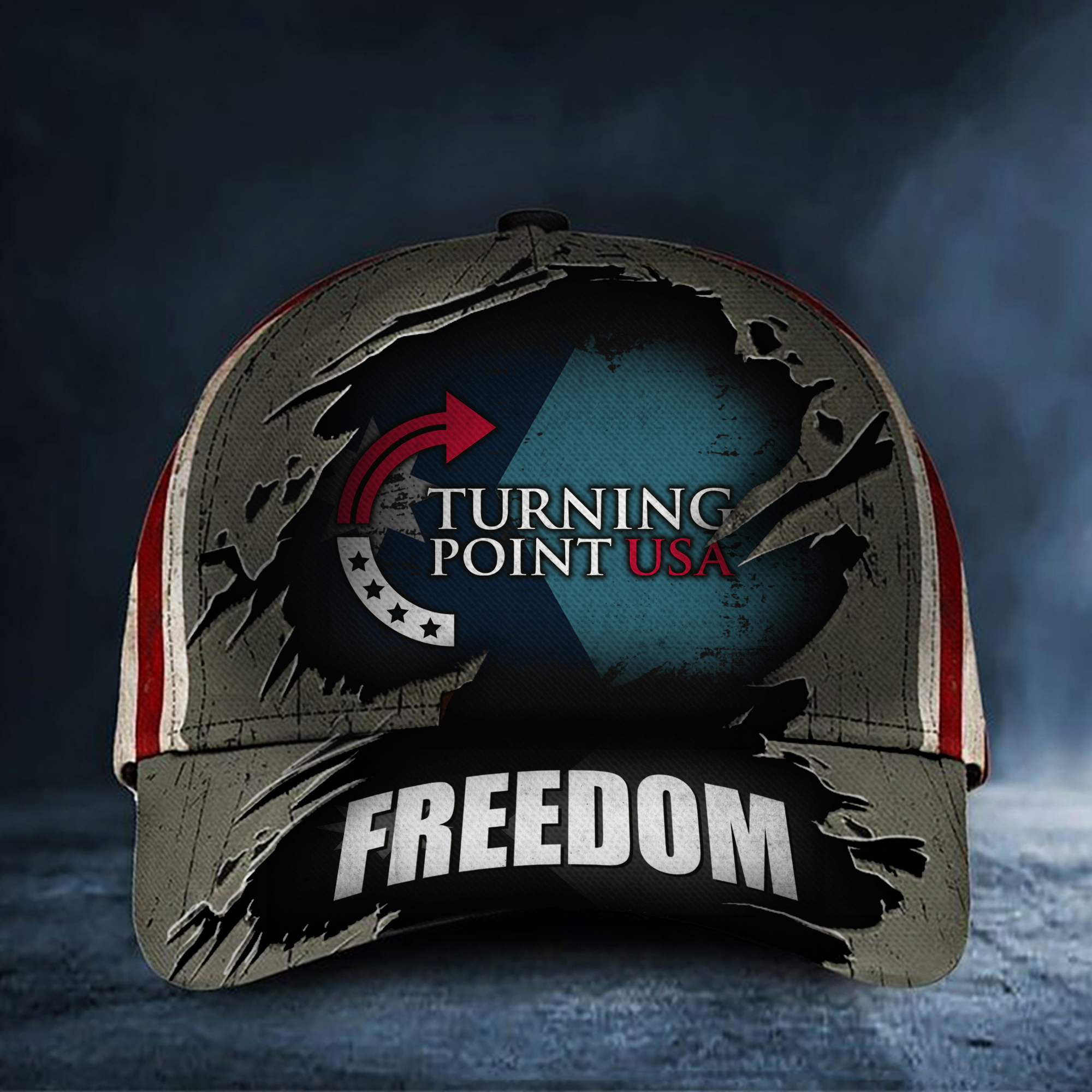 Charlie Kirk Freedom Hat Turning Point USA Lakeside Freedom Baseball Cap For Supporters