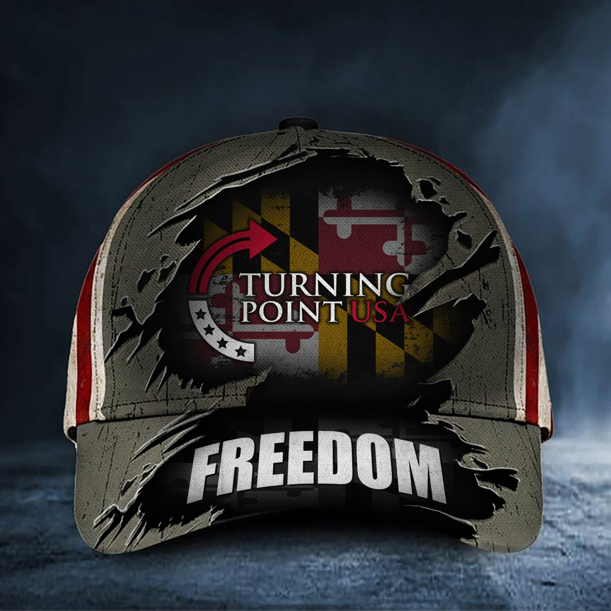 Charlie Kirk Freedom Hat Turning Point USA Old Line Freedom Baseball Cap For Patriots