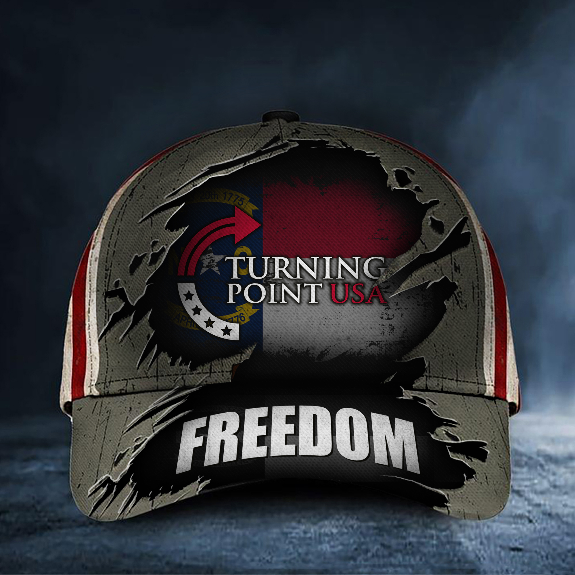 Charlie Kirk Freedom Hat Turning Point USA Tar Heel Pride Gifts For Her