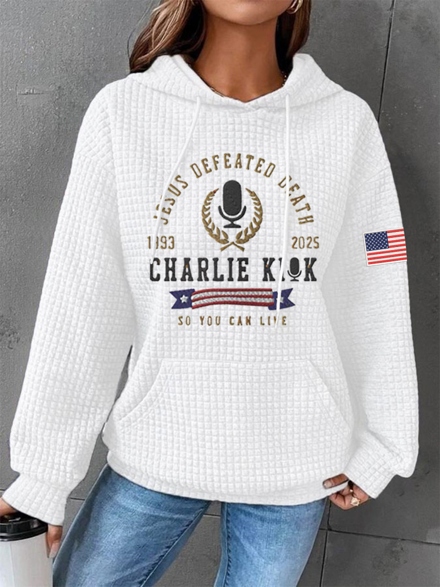 Charlie Kirk Freedom Hoodie Defeated Death So You Can Live 1993 2025 CK Memorial Shirt
