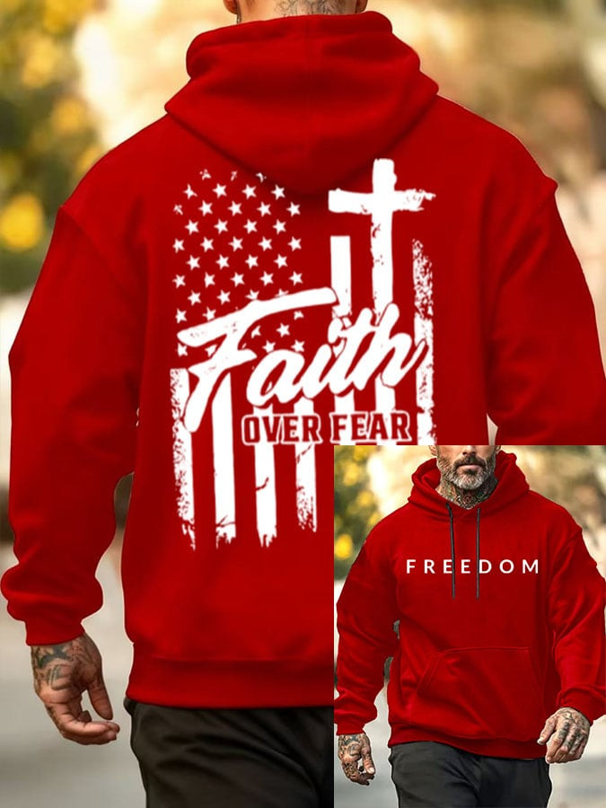 Charlie Kirk Freedom Hoodie Faith Over Fear Memorial Charlie Kirk 47 Ideal Presents