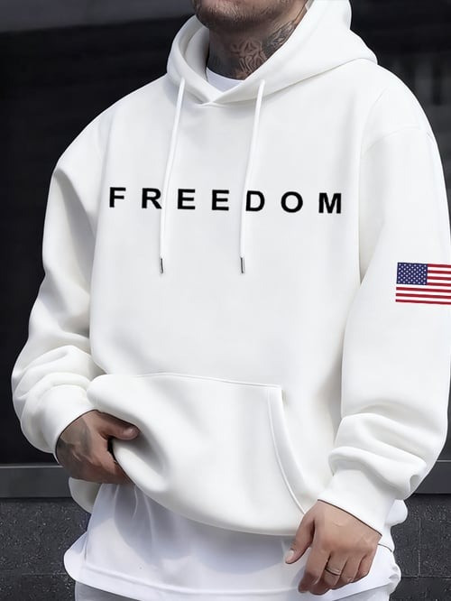 Charlie Kirk Freedom Hoodie Freedom Forever Charlie Kirk Commemorative Clothing
