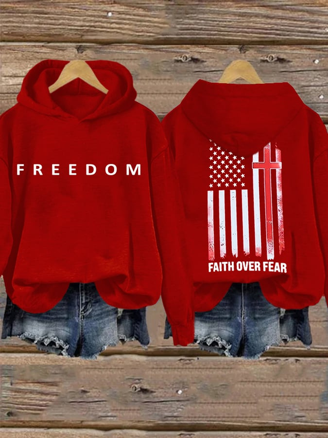Charlie Kirk Freedom Hoodie Freedom Over Fear Merch Unique Gifts Ideas