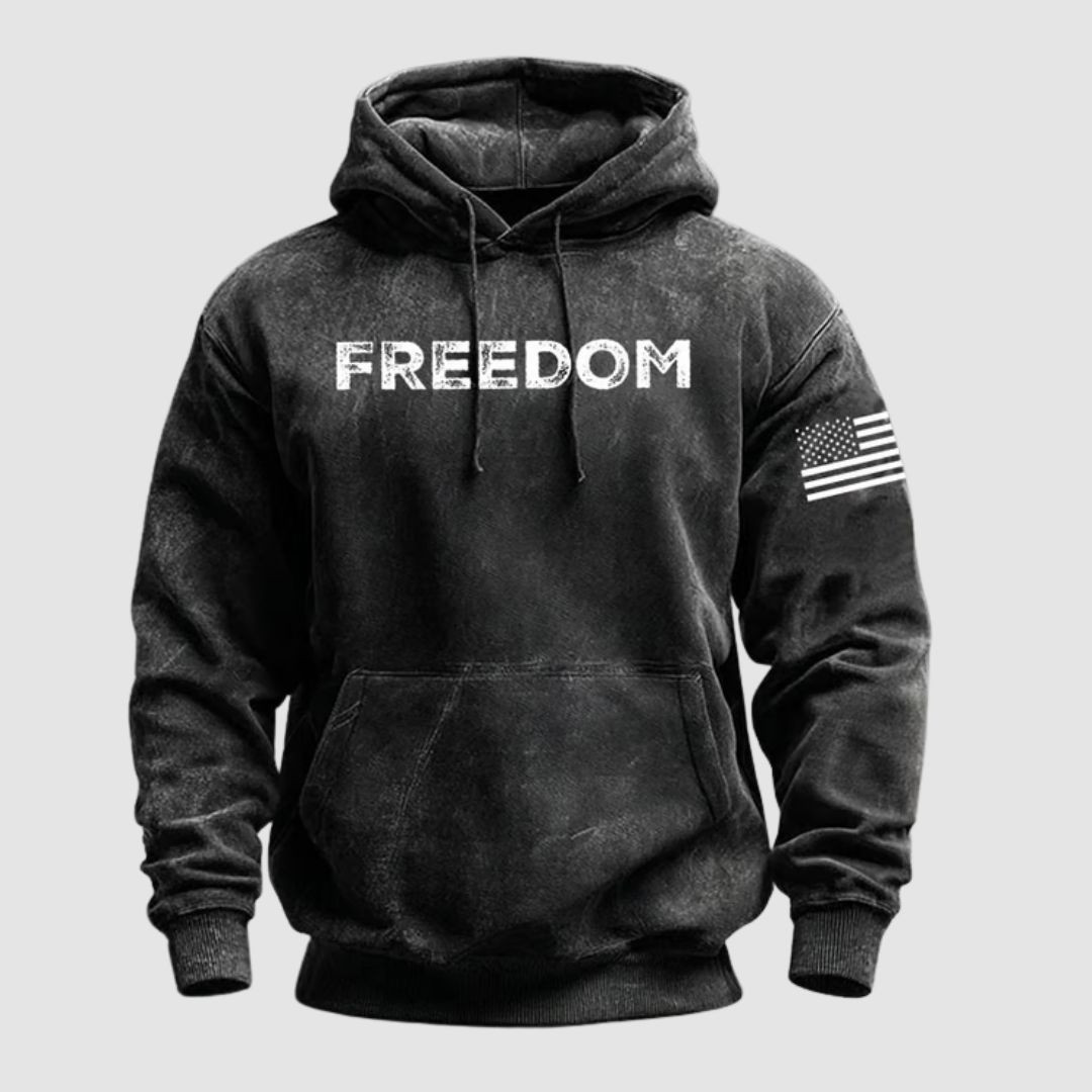 Charlie Kirk Freedom Hoodie Freedom's Voice Never Forgotten Proud Tribute Merch Gift