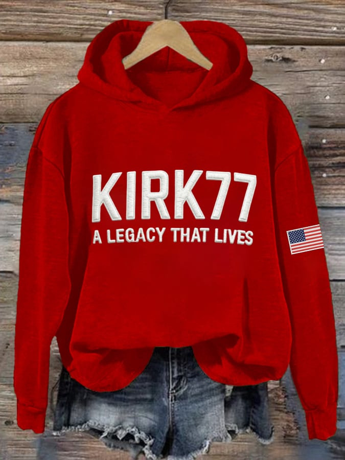 Charlie Kirk Freedom Hoodie Kirk 77 A Legacy That Lives Best Charlie Kirk Merch