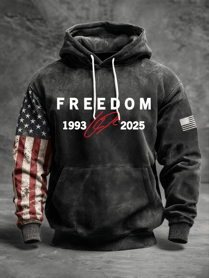 Charlie Kirk Freedom Hoodie Make Freedom Great Again 1993 2025 Merch Signed Ideal Gifts