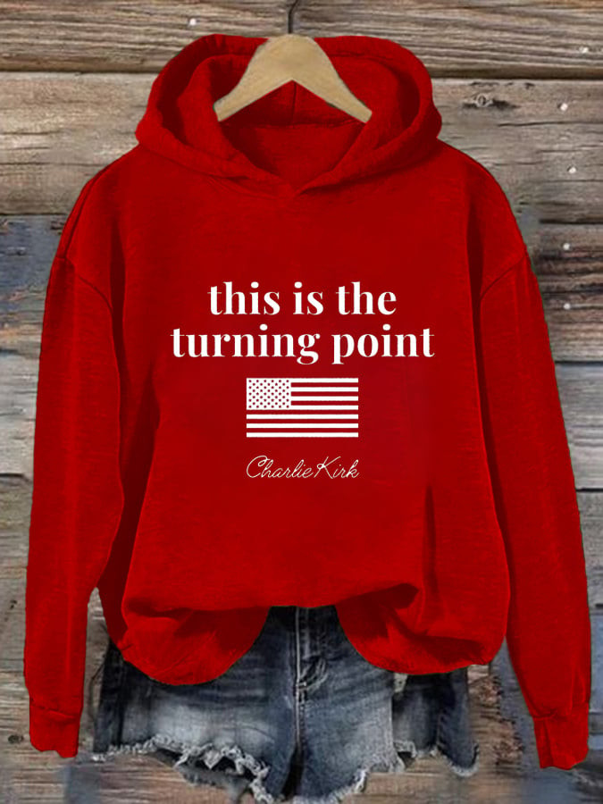Charlie Kirk Freedom Hoodie This Is The Turning Point USA Best Charlie Kirk Gear