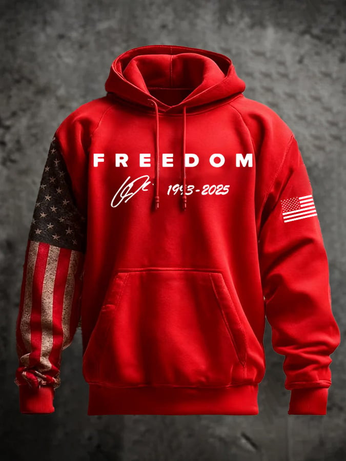 Charlie Kirk Freedom Hoodie Turning Point Usa 1993 2025 Clothing Signed Memorial Gifts