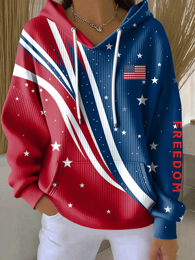 Charlie Kirk Freedom Hoodie Women's Casual Hotspot Commemorative Freedom Hoodie