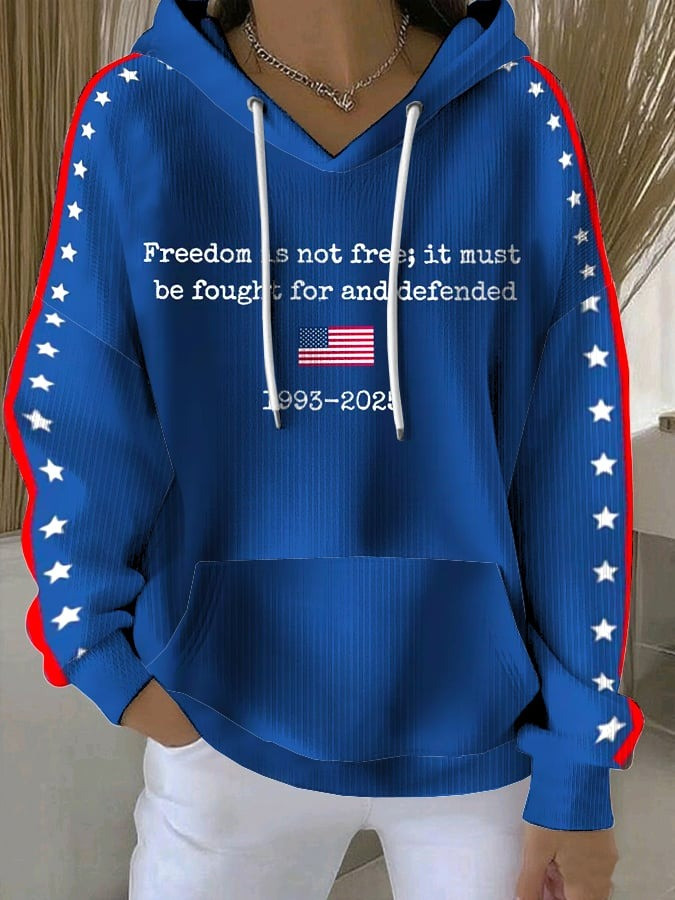 Charlie Kirk Freedom Is Not Free Hoodie 1993 2025 It Must Be Fought For And Defended Gifts