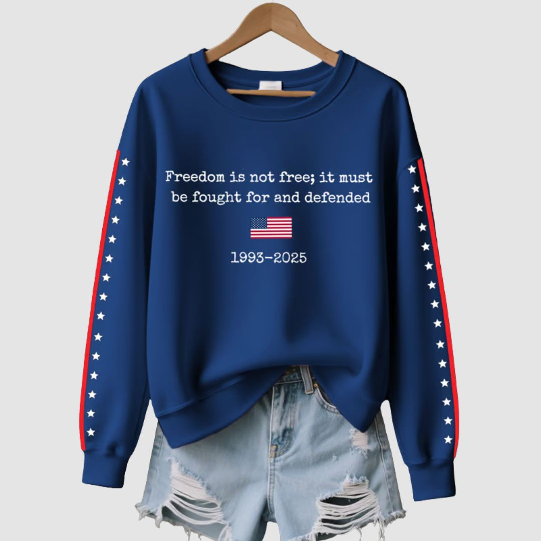 Charlie Kirk Freedom Is Not Free Sweatshirt It Must Be Fought For And Defended Proud Merch Gifts