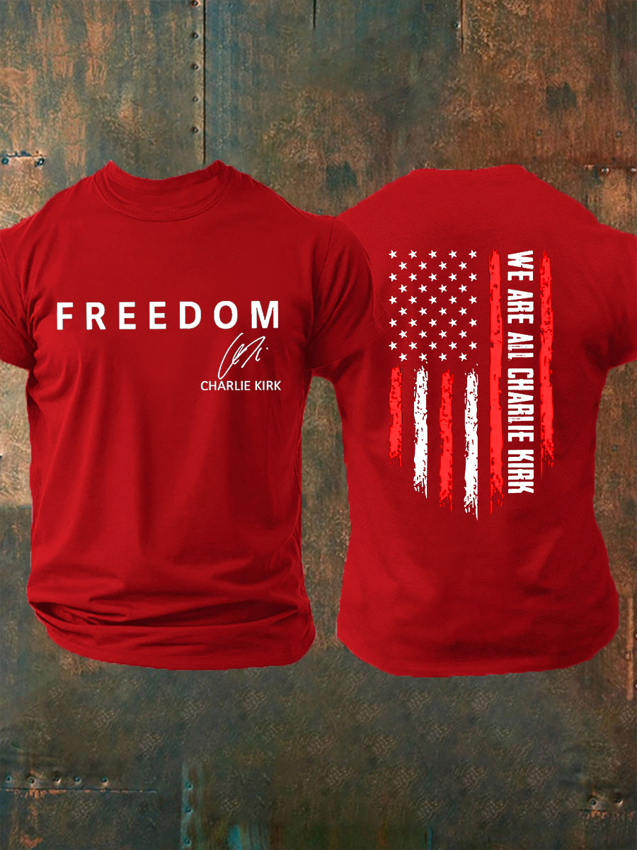 Charlie Kirk Freedom Is Not Free T-Shirt Rip Charlie Kirk Apparel Freedom Gifts