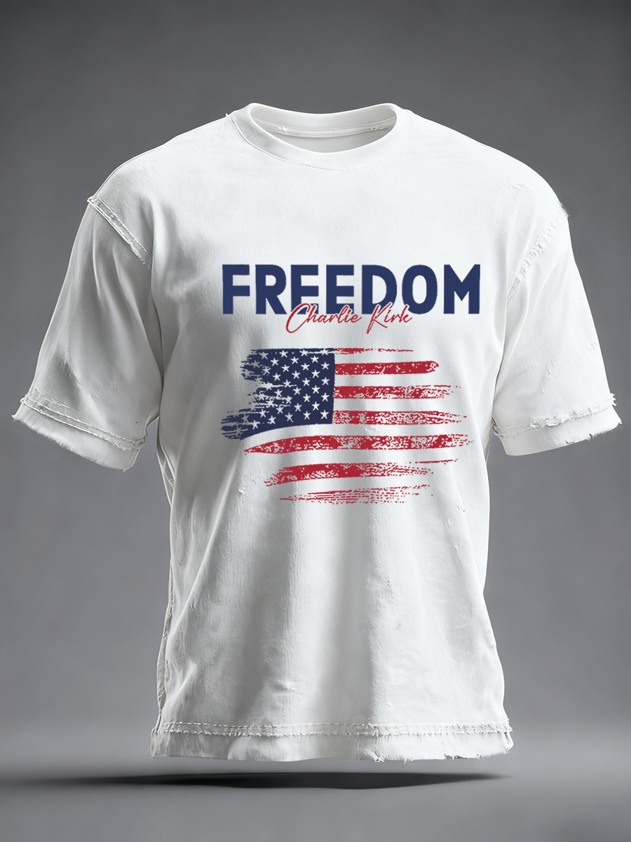 Charlie Kirk Freedom Is Not Free T-Shirt Rip Charlie Kirk Merch Gifts For Him