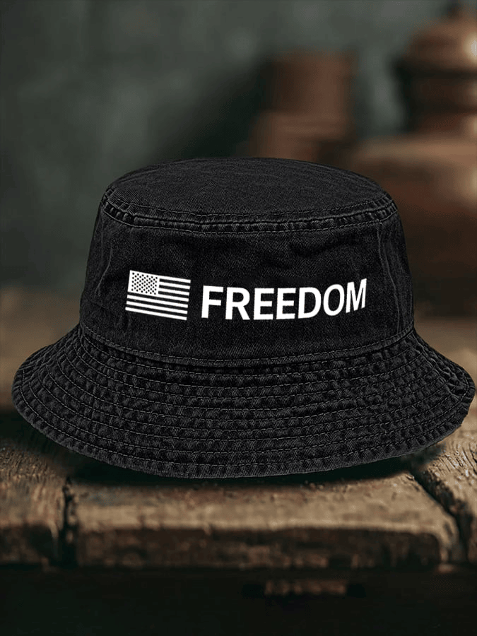 Charlie Kirk Freedom Letter Design American Flag Cotton Design Hats