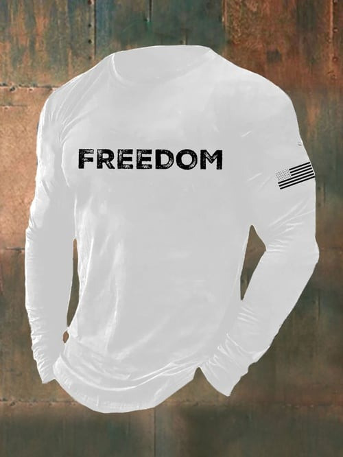 Charlie Kirk Freedom Long Sleeve Shirt His Voice Lives On Charlie Kirk Keepsake Gifts