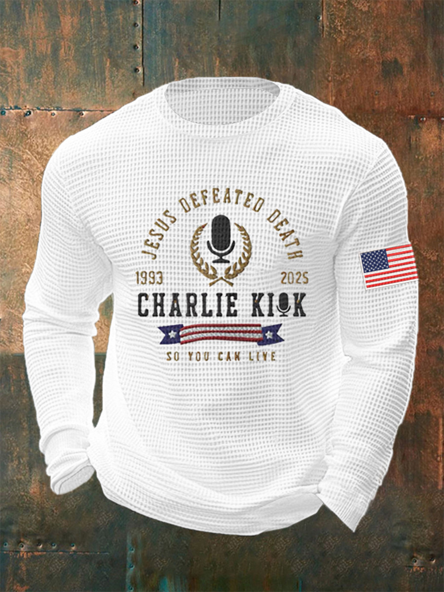 Charlie Kirk Freedom Long Sleeve Shirt Jesus Defeated Death Make America Charlie Kirk Shirt