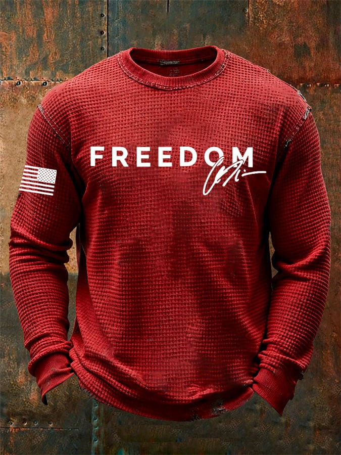 Charlie Kirk Freedom Long Sleeve Shirt Make Freedom Great Again Merch Signed Ideal Gifts