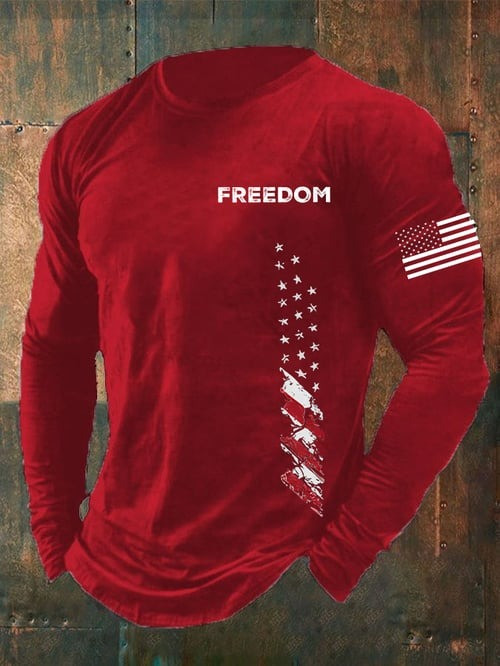 Charlie Kirk Freedom Long Sleeve Shirt Turning Point USA TPUSA Apparel In Memory Gifts