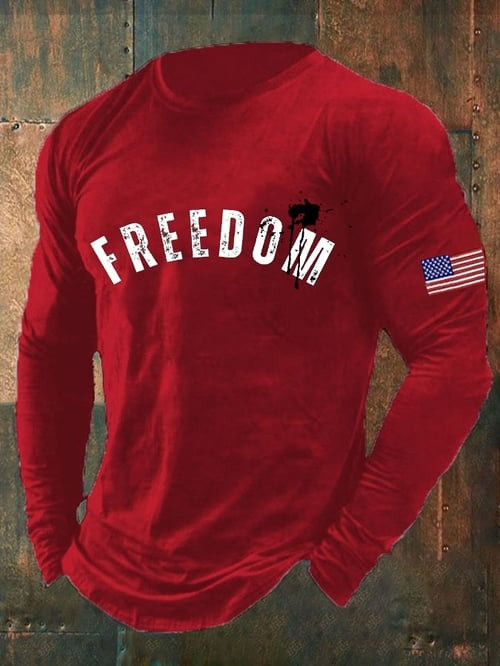 Charlie Kirk Freedom Long Sleeve Shirt USA Bloody Freedom Charlie Kirk RIP Memorial CK 47 Merch