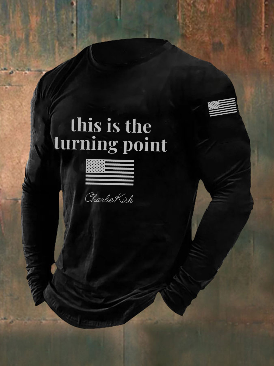 Charlie Kirk Freedom Long Sleeve T-shirt This Is The Turning Point USA Tpusa Merch