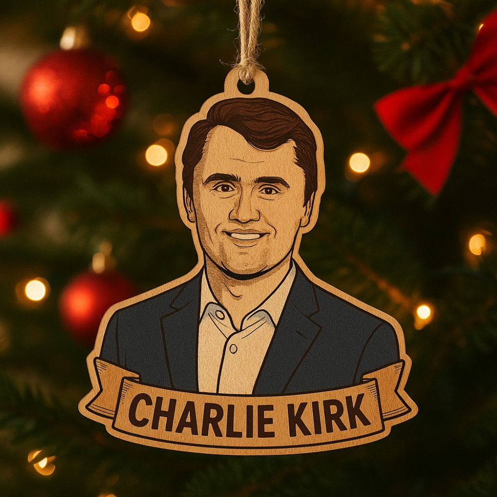 Charlie Kirk Freedom Memorial Christmas Ornament Best Christmas Ornament Decoration Gifts