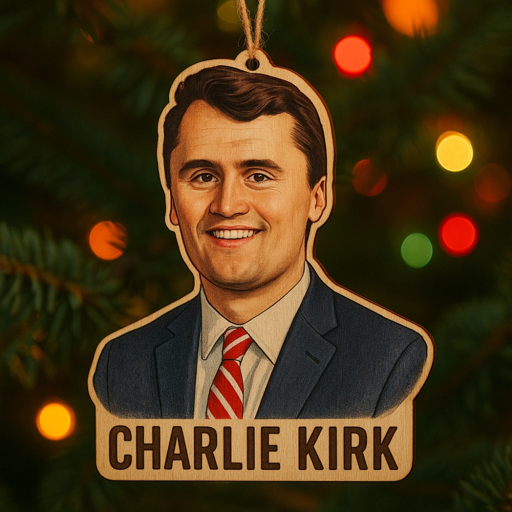 Charlie Kirk Freedom Memorial Christmas Ornament Best Xmas Gift For Patriotics