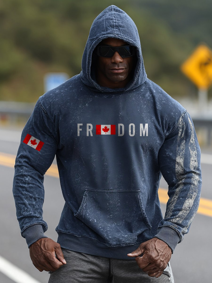 Charlie Kirk Freedom Merch Hoodie Canadian Flag 1993 2025 Tribute TPUSA Freedom Gifts