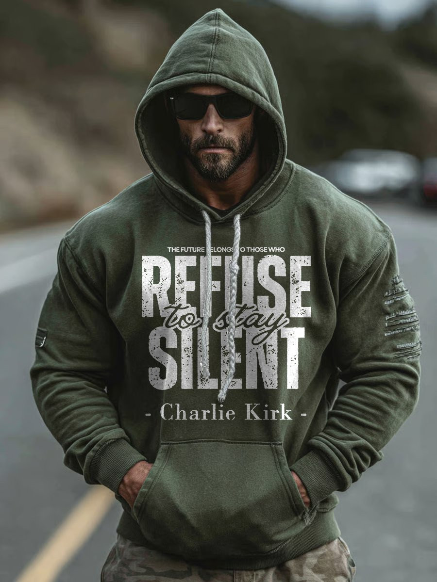 Charlie Kirk Freedom Merch Hoodie Refuse To Stay Silent Best Charlie Kirk Live 4 Shirt