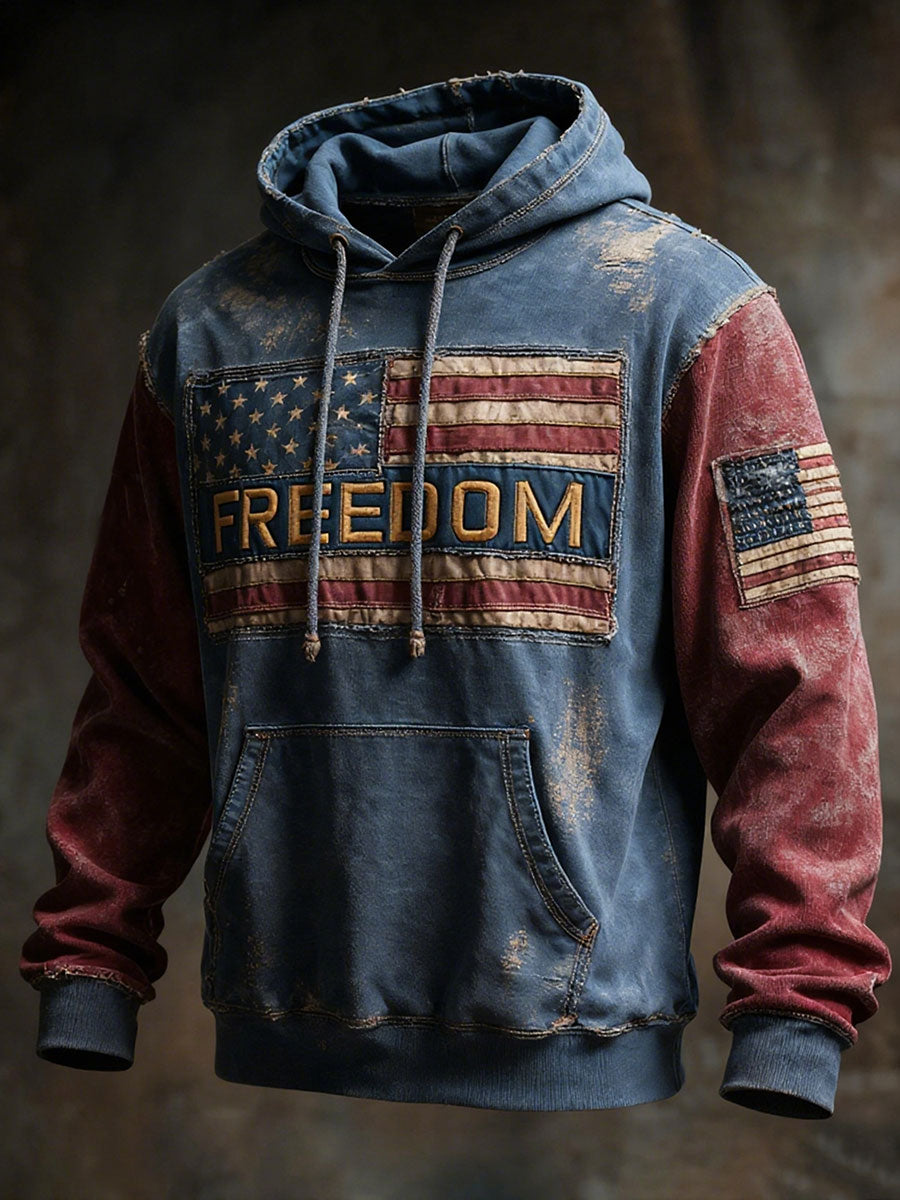 Charlie Kirk Freedom Merch Hoodie U. Flag Proud TPUSA Freedom Hoodie