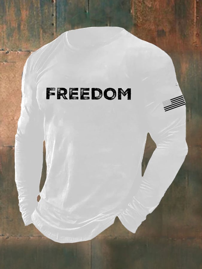Charlie Kirk Freedom Merch Long Sleeve Shirt Freedom In Memory Of CK 47 Best Merch