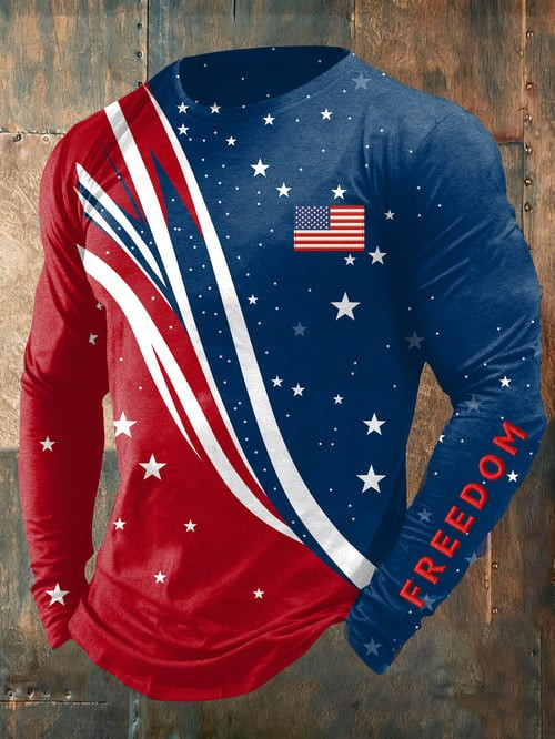 Charlie Kirk Freedom Merch Long Sleeve Shirt Starlight Freedom USA Charlie Kirk Memorial Shirt