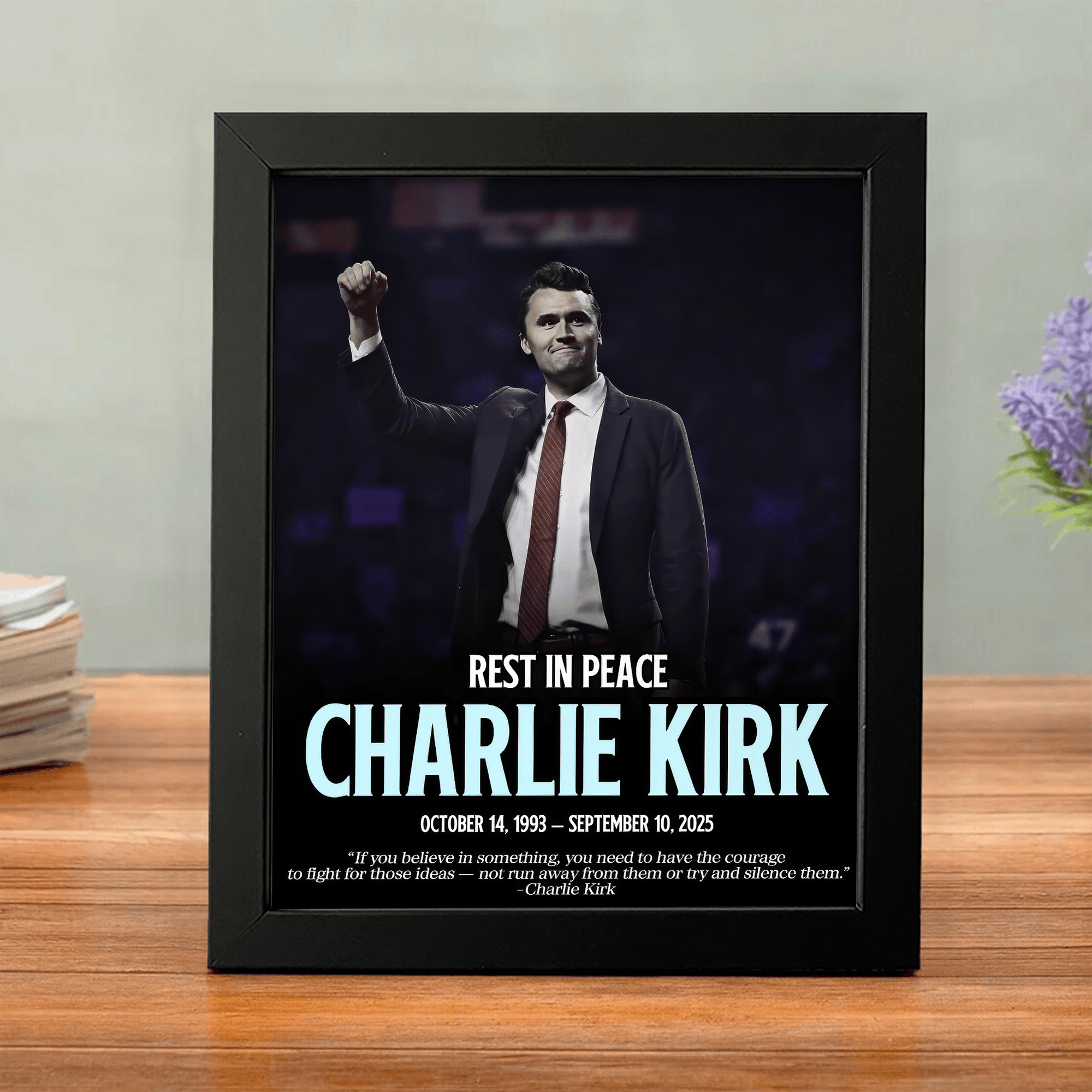 Charlie Kirk Freedom Merch Poster Rest In Peace Charlie Kirk Memorial Merch Ideas