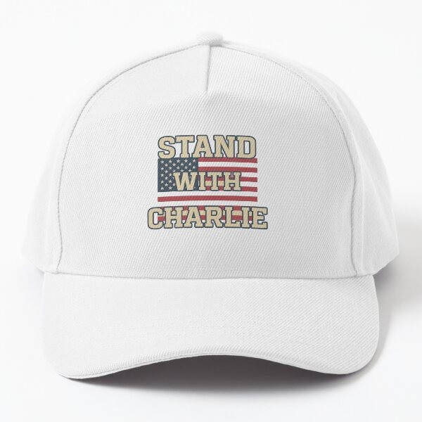 Charlie Kirk Freedom Merch Stand With Charlie White Cap Best Gifts For Supporters