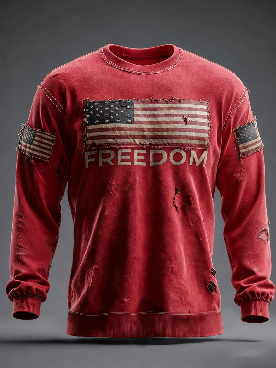Charlie Kirk Freedom Merch Swea T SHIRT U. Flag Proud TPUSA Freedom Shirt