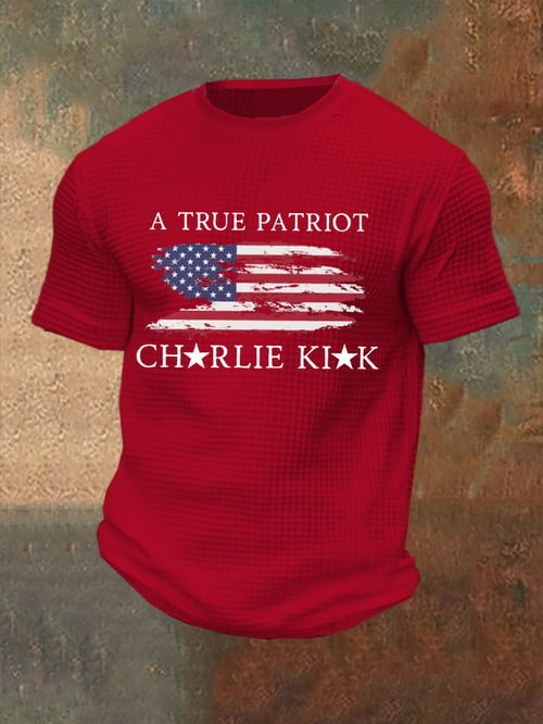 Charlie Kirk Freedom Merch T-shirt A True Patriot Rip CK Signed TPUSA Freedom Tshirt