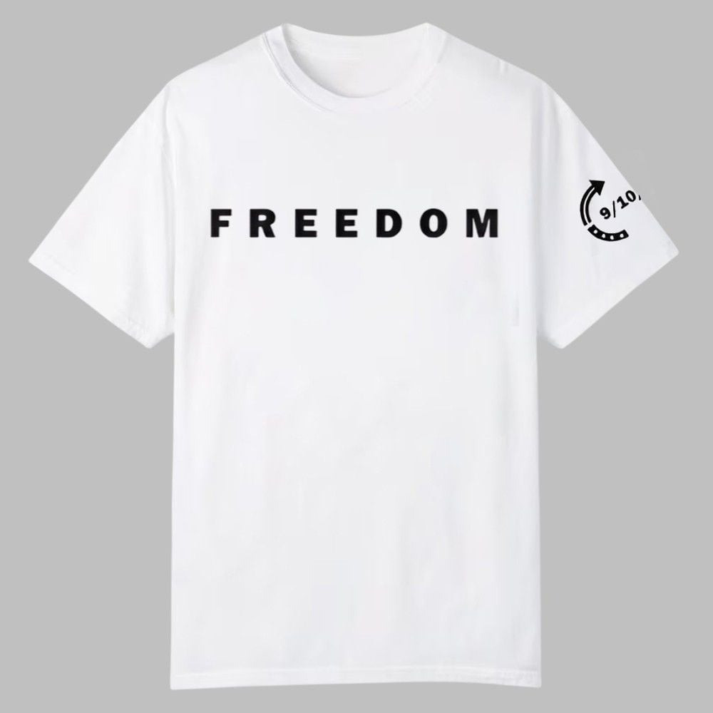 Charlie Kirk Freedom Merch T-shirt Freedom Charlie Kirk 2025 Commemorative Liberty Wear Gifts